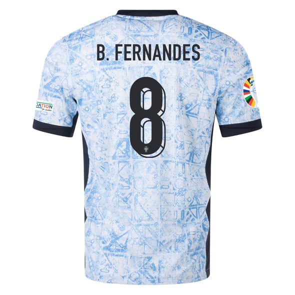 Big Kids' Nike Dri-FIT Soccer B. Fernandes Portugal 24/25 Away Replica Jersey