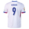 Men's Replica Nike Giroud France Away Jersey 2024