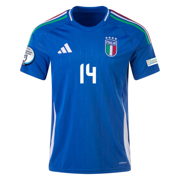 Youth Replica Adidas Chiesa Italy Home Jersey 2024