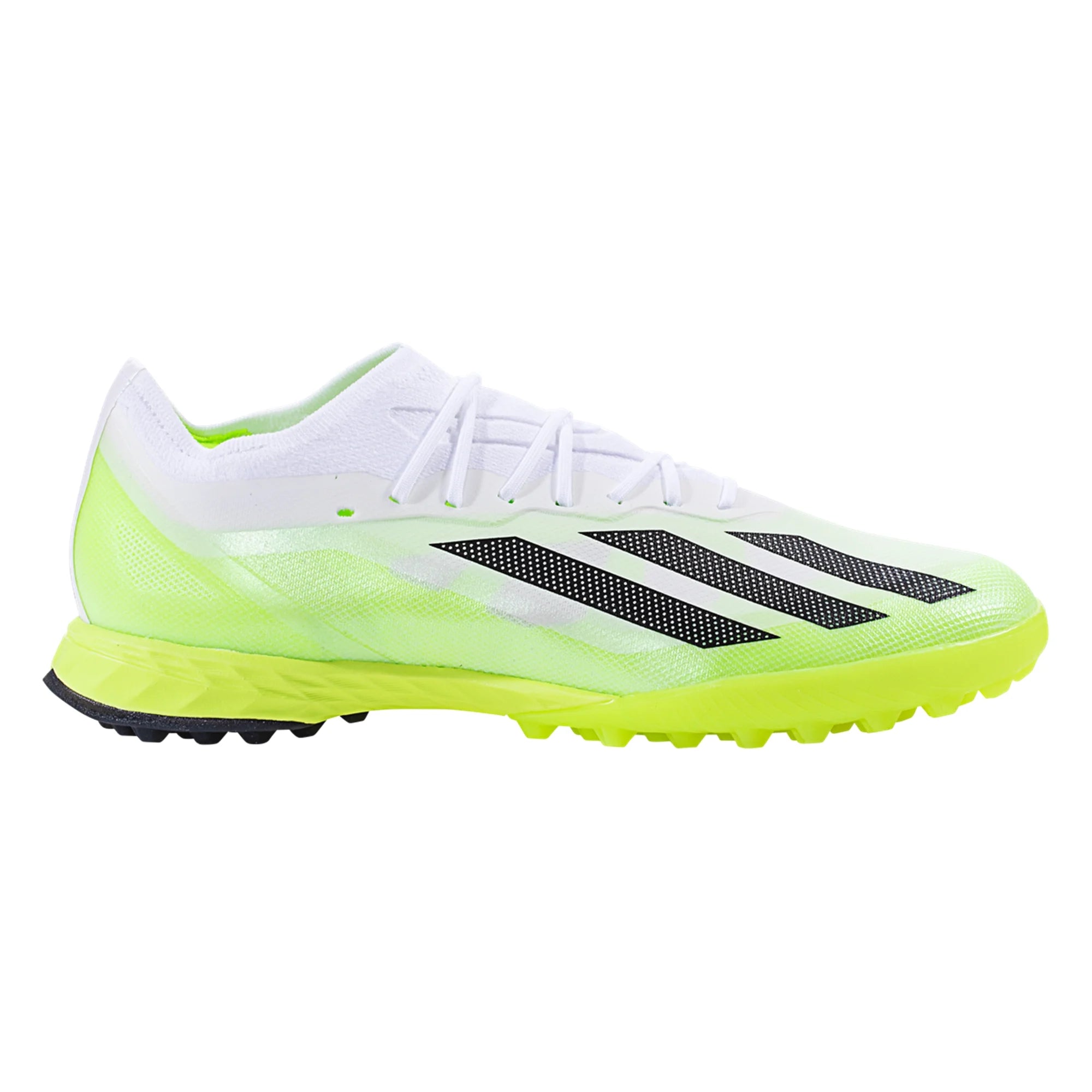 adidas X CrazyFast.1 TF Turf Soccer Cleat White Core Black Lucid Lemon IE6632 Soccer Zone USA