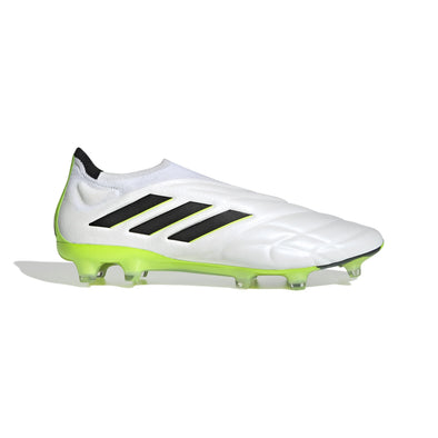 adidas Copa Pure+ FG Firm Ground Soccer Cleat - White/Core Black/Lucid Lemon