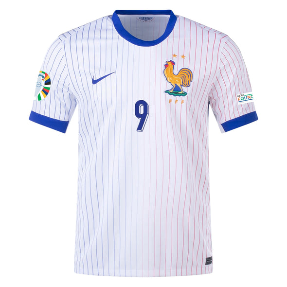 Men's Replica Nike Giroud France Away Jersey 2024