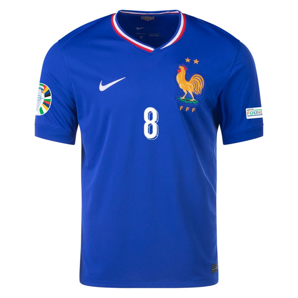 Men's Replica Nike Tchouaméni France Home Jersey 2024