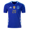 Women's Replica Adidas Mac Allister Argentina Away Jersey 2024