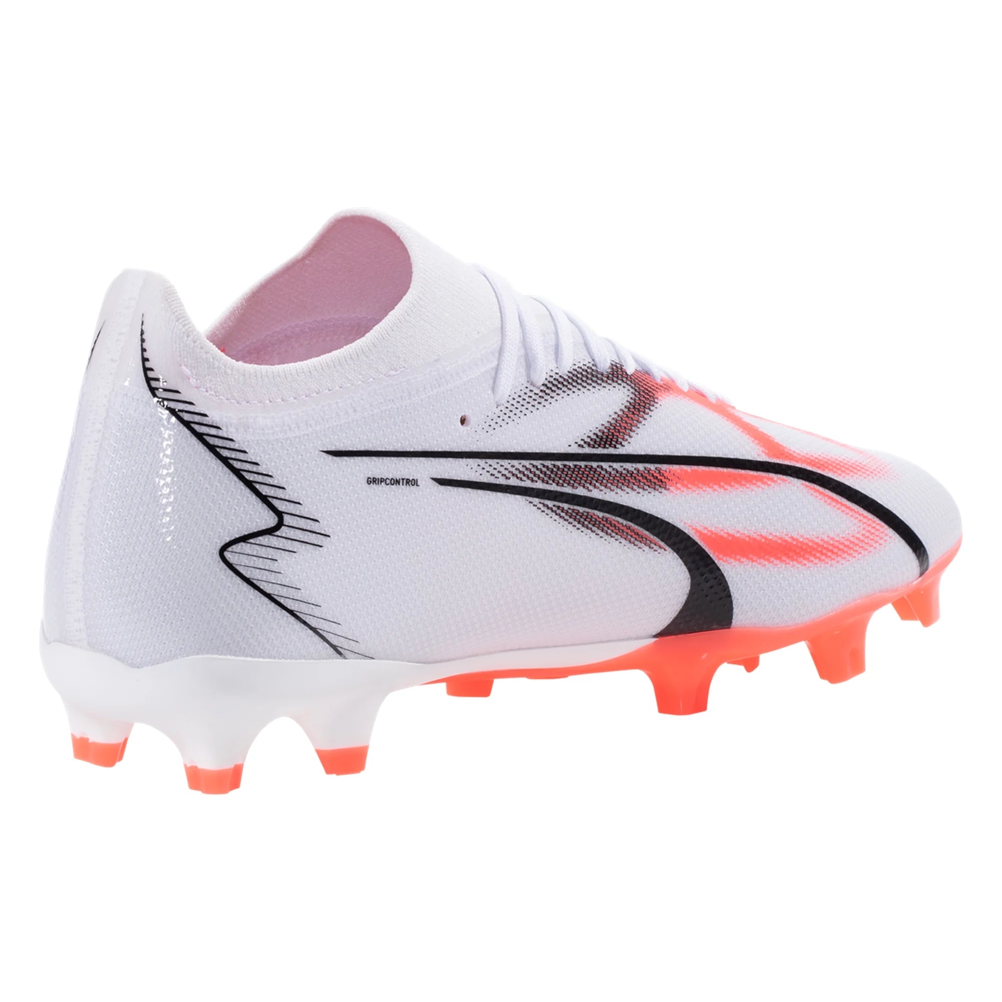 Orchid Puma – White/Black/Fire - Soccer Cleat Firm Ground Soccer USA Ultra 107347-01 FG/AG Match Zone