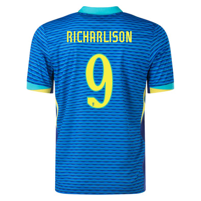 Men's Nike Dri-FIT Replica RIcharlison Brazil 2024 Stadium Away Jersey