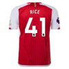 Youth adidas Rice Home Arsenal 23/24 Home Jersey + Official EPL Patch