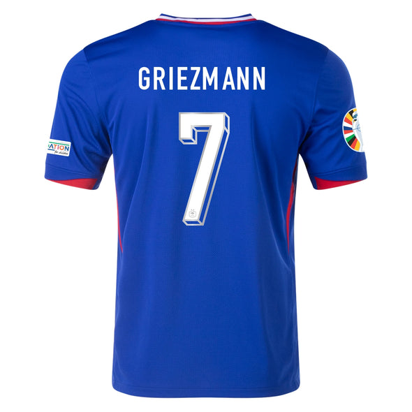 Men's Replica Nike Griezmann France Home Jersey 2024