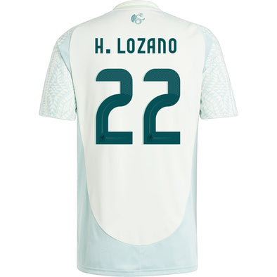 Men's Replica adidas H. Lozano Mexico Away Jersey 2024