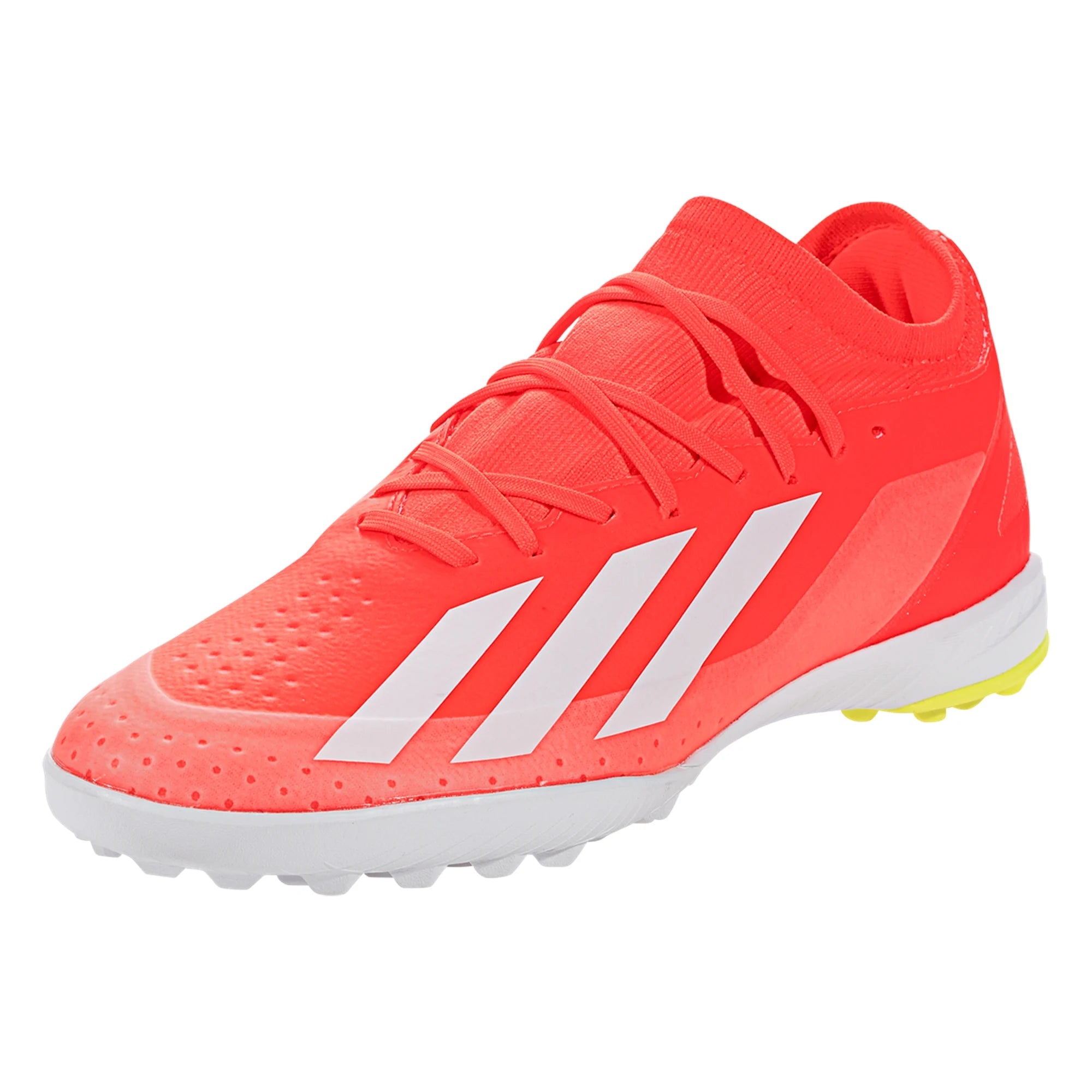 adidas X CrazyFast League TF Turf Soccer Cleat Solar Red White Solar Yellow IF0699 Soccer Zone USA