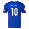 Men's Authentic Nike Mbappe France Home Jersey 2024