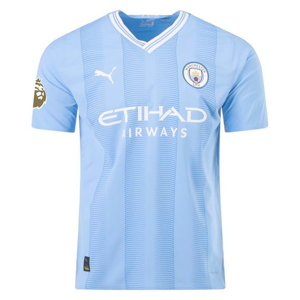 Men's Authentic Puma Grealish Manchester City Home Jersey 23/24