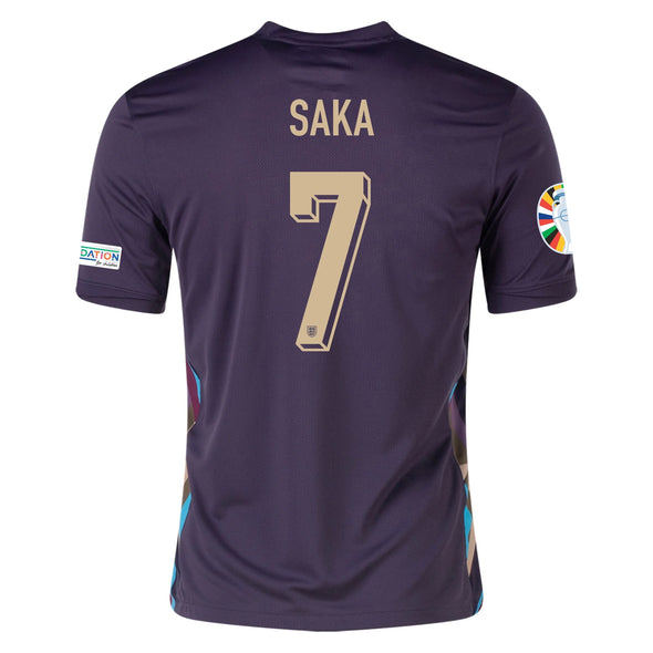 Men's Replica Nike Saka England Away Jersey 2024