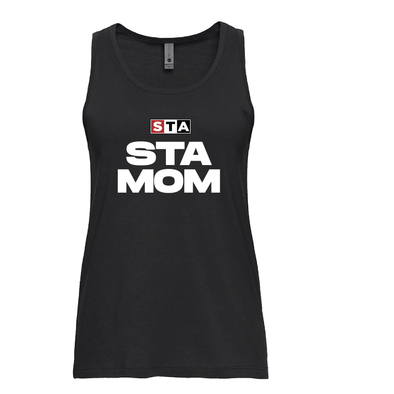 STA MOM Next Level Muscle Tank Top Black