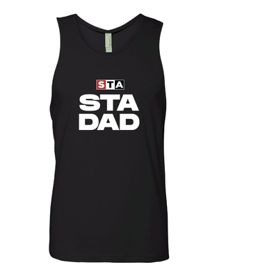 STA DAD Next Level Muscle Tank Top Black