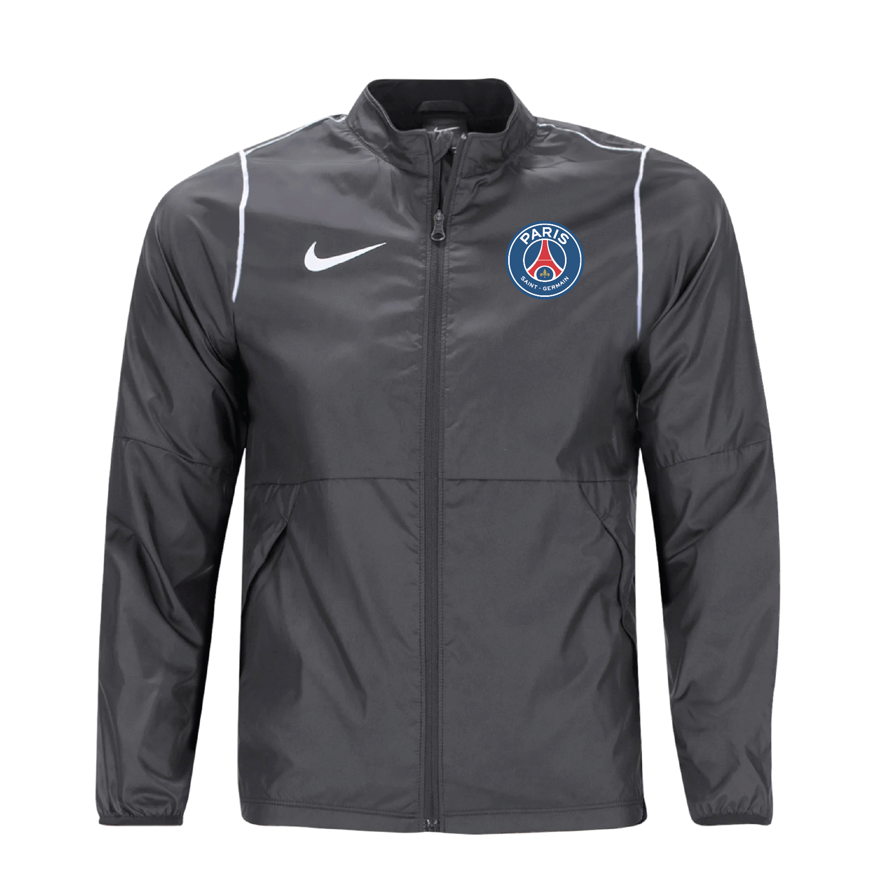 PSG Coaches Nike Park 20 Rain Jacket Grey â Soccer Zone USA