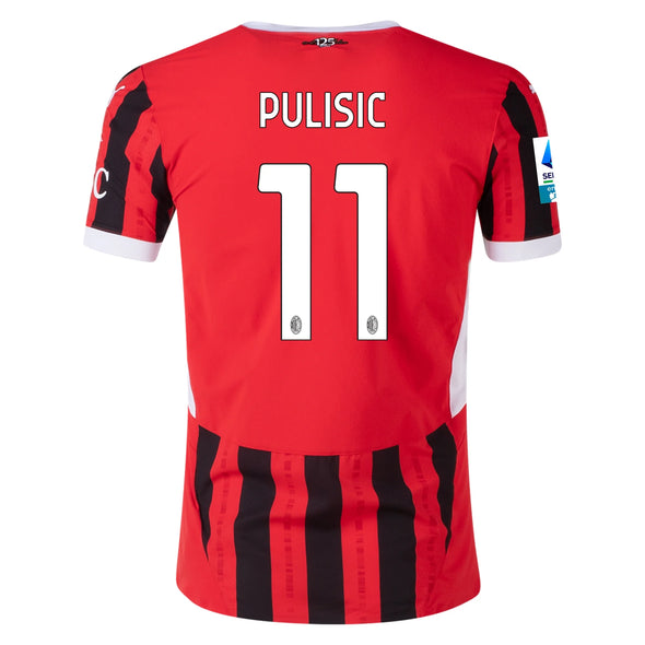 Men's Replica Puma Pulisic AC Milan Home Jersey 24/25