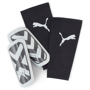 Puma Ultra Light Shin Sleeve Guard - White/Black