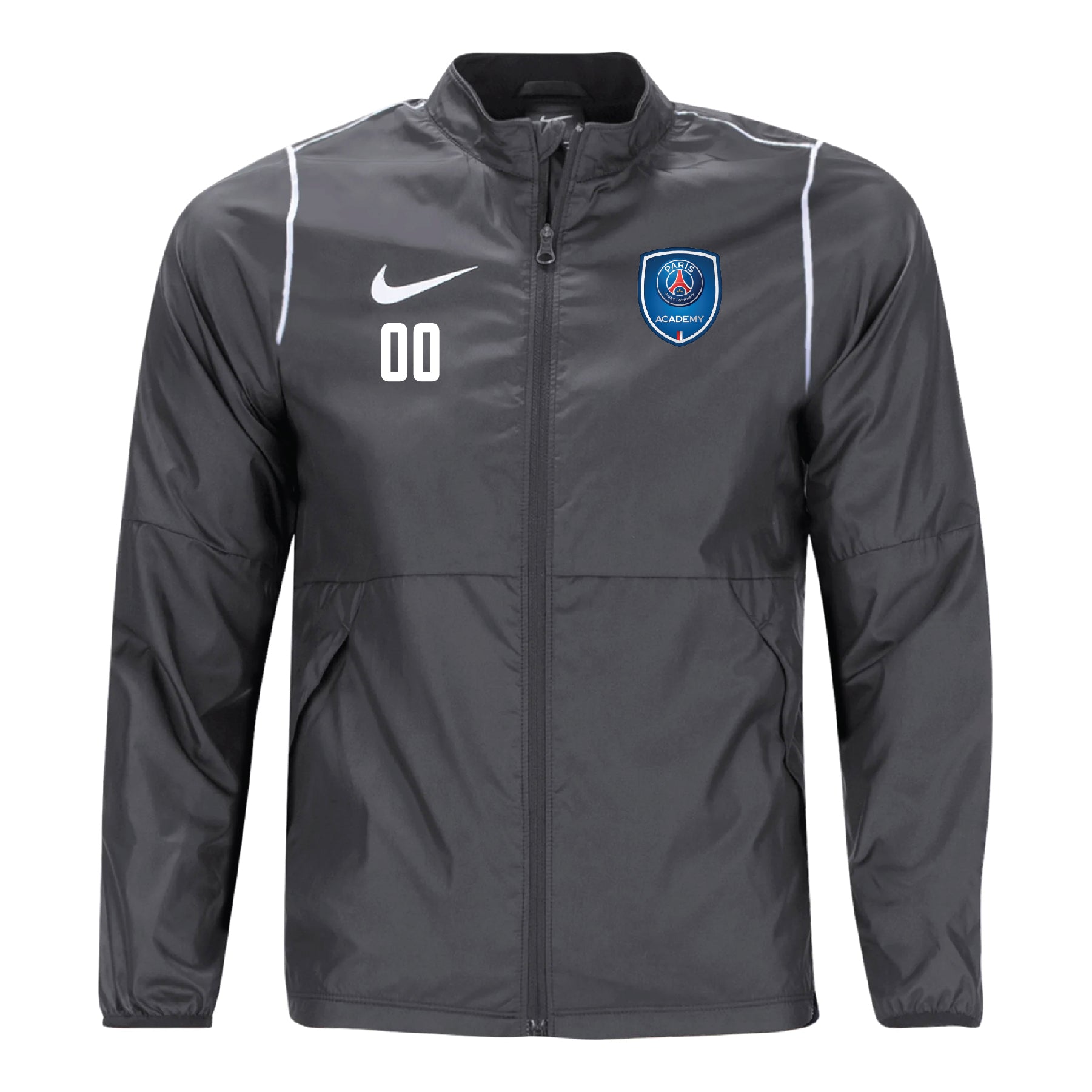 PSG Academy Fort Lauderdale Nike Park 20 Rain Jacket Grey – Soccer Zone USA