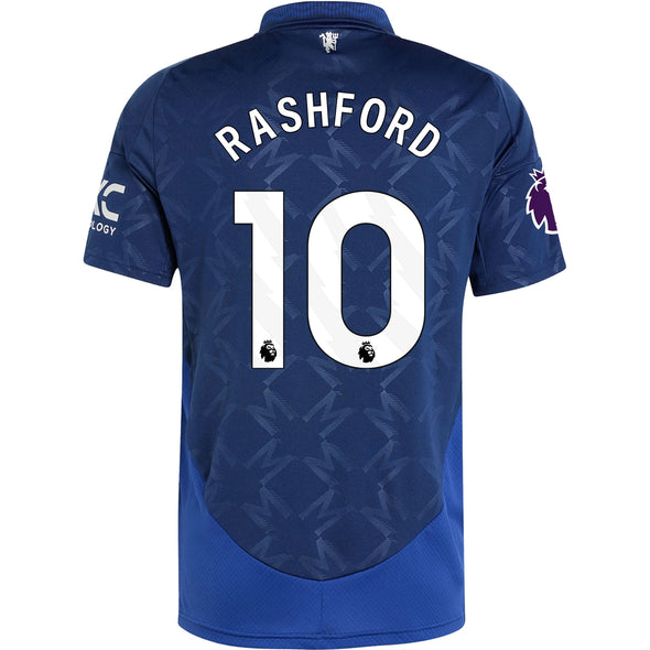 Men's Replica adidas Rashford Manchester United Away Jersey 24/25