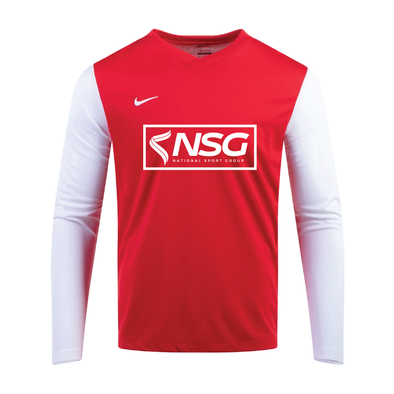 NSG MIC Cup Nike Tiempo Premier II Long Sleeve Jersey Red