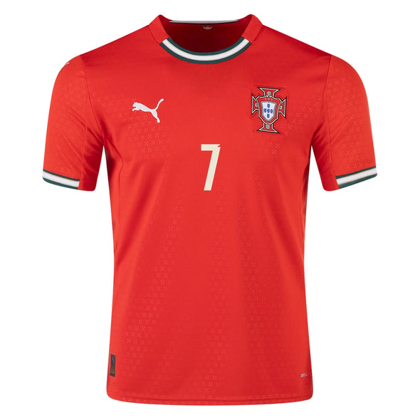 Men's Replica Puma Ronaldo Portugal Home Jersey 2025