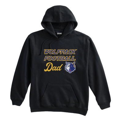 Wolfpack Football DAD Pennant Super 10 Hoodie Black