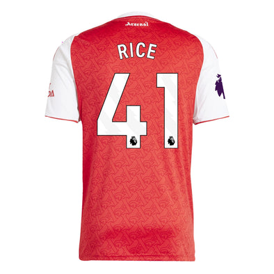 Men's Replica adidas Rice Arsenal Home Jersey 25/26