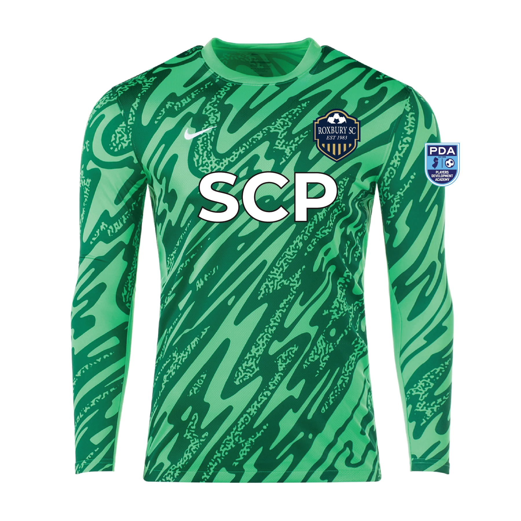 Roxbury PDA-SCP Nike Gardien V Goalkeeper Match Jersey Green