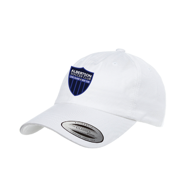 Albertson SC Yupoong Cotton Twill Dad Cap White