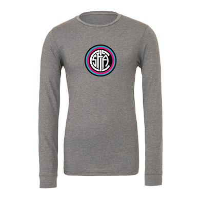 FC Inter San Antonio (Supporter) Bella + Canvas Long Sleeve Triblend T-Shirt Grey
