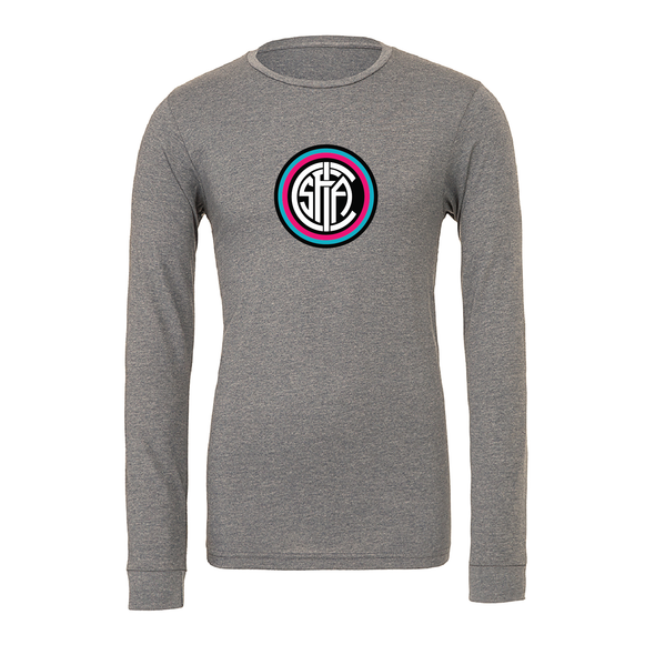 FC Inter San Antonio (Supporter) Bella + Canvas Long Sleeve Triblend T-Shirt Grey