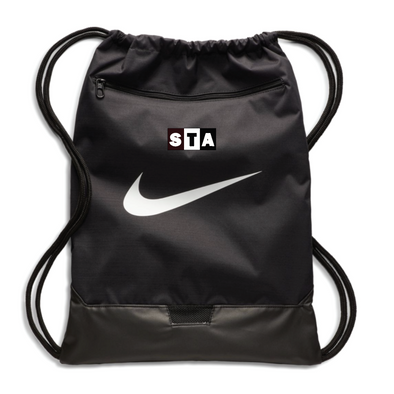 STA Coaches Nike Brasilia String Bag Black