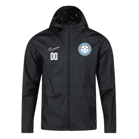 North Fork United Soccer Club FAN Nike Storm Rain Jacket Black