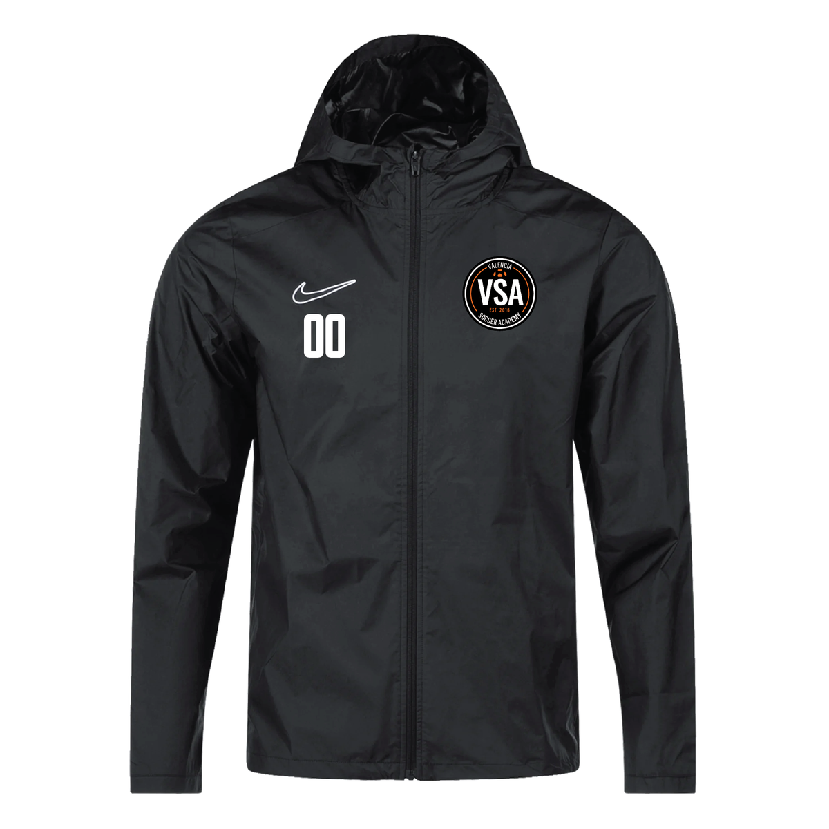 Valencia Fan Nike Storm Rain Jacket Black – Soccer Zone USA