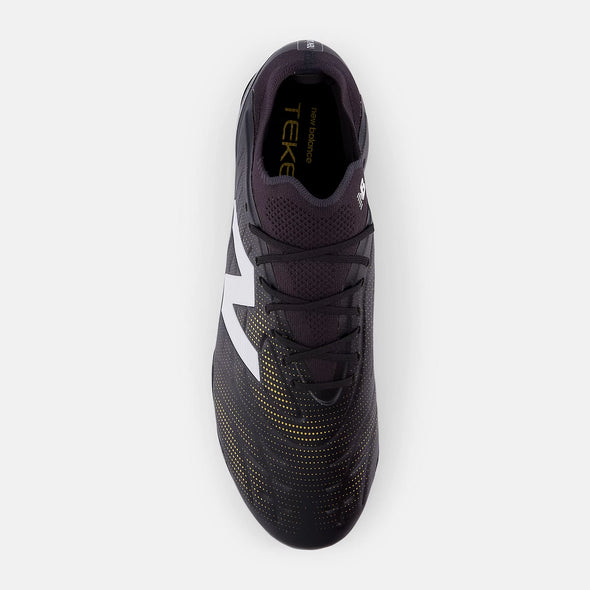 New Balance Tekela Elite Low Laced FG Firm Ground Soccer Cleats V5-Black/White/Gold