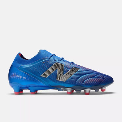 New Balance Tekela Elite Low Laced FG Firm Ground Soccer Cleats V5- Blue Gemstone/Energy Red/Silver