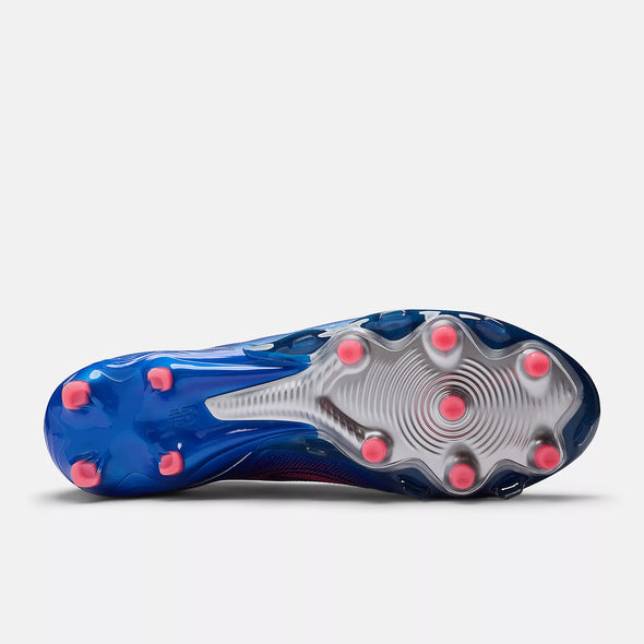 New Balance Tekela Elite Low Laced FG Firm Ground Soccer Cleats V5- Blue Gemstone/Energy Red/Silver