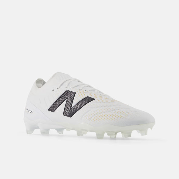 New Balance Tekela Elite Low Laced FG Firm Ground Soccer Cleats V5-White/Black/Gold