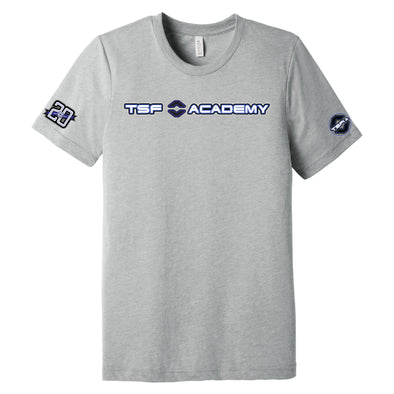 TSF Academy FAN Supporter Short Sleeve T-Shirt Grey