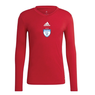 SUSA New England RL adidas Base Compression Tee Red
