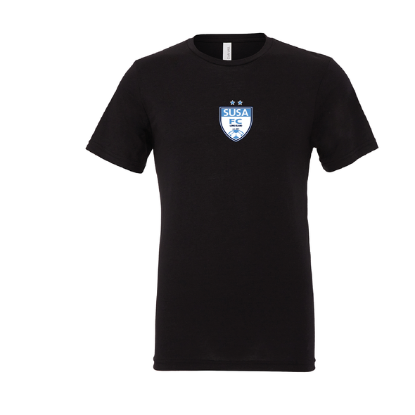 SUSA (Patch) Bella + Canvas Short Sleeve Triblend T-Shirt Solid Black