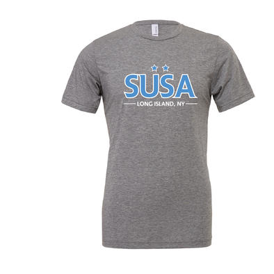 SUSA New England RL(Transfer) Bella + Canvas Short Sleeve Triblend T-Shirt Grey