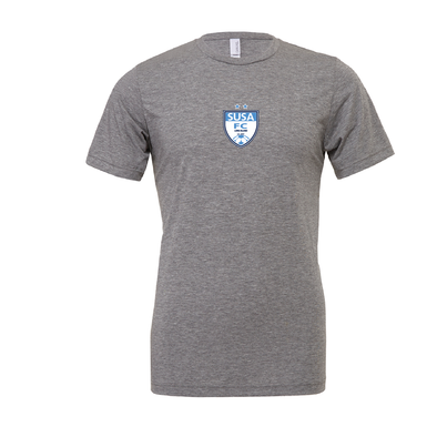 SUSA New England RL(Patch) Bella + Canvas Short Sleeve Triblend T-Shirt Grey