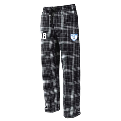 SUSA New England RL Flannel Plaid Pajama Pant Black/White