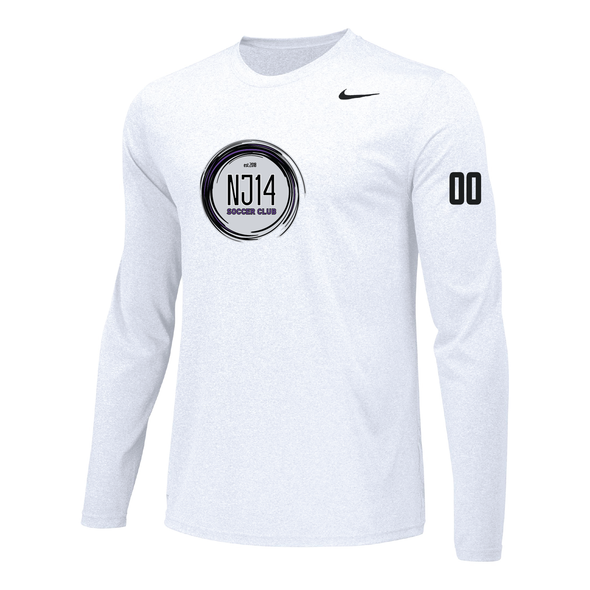 NJ14 FAN Nike Legend Long Sleeve Shirt White