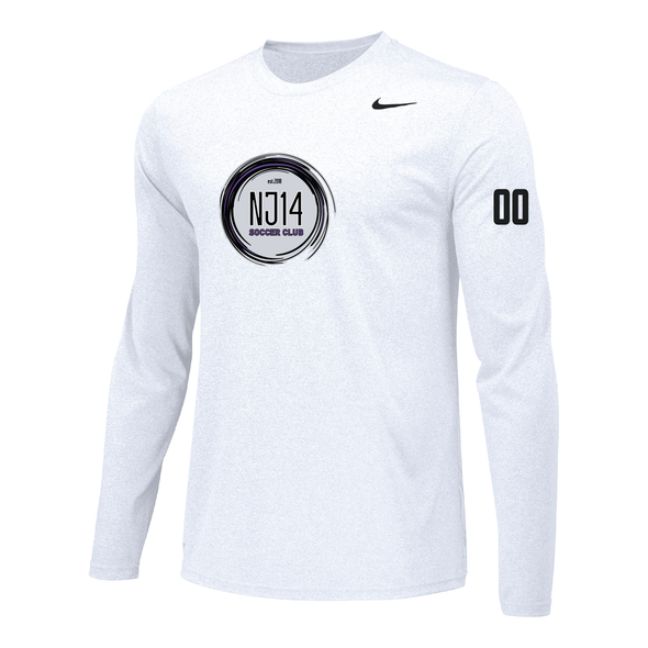 NJ14 Nike Legend Long Sleeve Shirt White