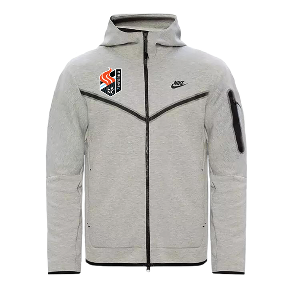 Lancaster Inferno FC Nike Tech Fleece FZ Windrunner Grey