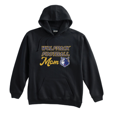 Wolfpack Football MOM Pennant Super 10 Hoodie Black