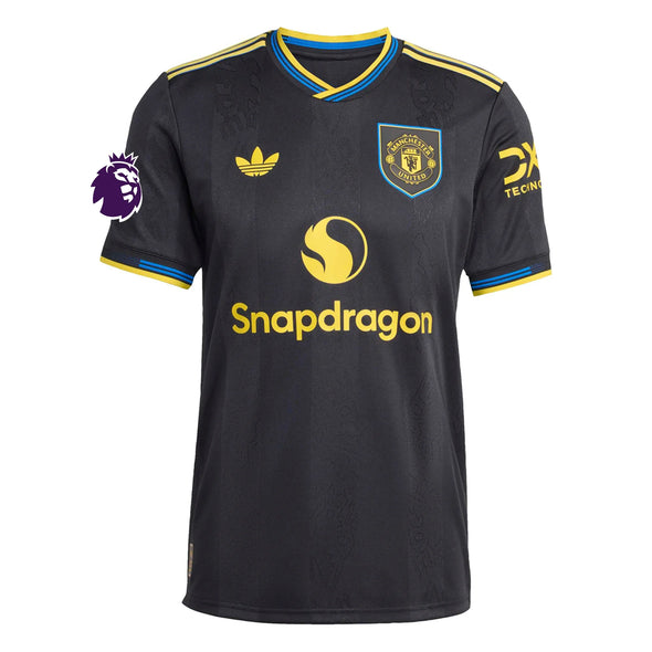 Men's Authentic adidas Cunha Manchester United Third Jersey 25/26